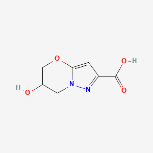 6-hydroxy-5H,6H,7H-pyrazolo[3,2-b][1,3]oxazine-2-carboxylic acid