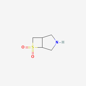 molecular formula C5H9NO2S B13518830 6-Thia-3-azabicyclo[3.2.0]heptane 6,6-dioxide 