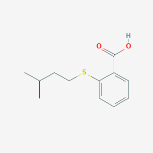 molecular formula C12H16O2S B1351885 2-[(3-甲基丁基)硫基]苯甲酸 CAS No. 17839-63-3