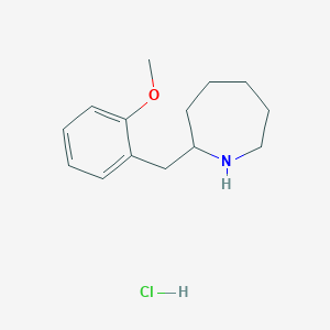 molecular formula C14H22ClNO B13518860 2-[(2-Methoxyphenyl)methyl]azepane hydrochloride 