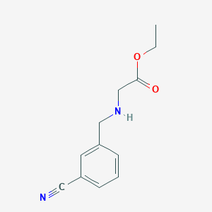 3-((2-Ethoxy-2-oxoethylamino)methyl)benzonitrile