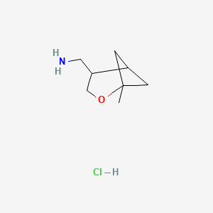 molecular formula C8H16ClNO B13518875 1-{1-Methyl-2-oxabicyclo[3.1.1]heptan-4-yl}methanamine hydrochloride 