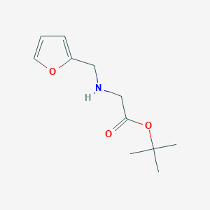 molecular formula C11H17NO3 B13518887 tert-Butyl (furan-2-ylmethyl)glycinate 