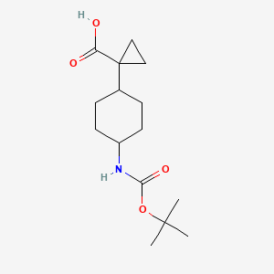 1-(4-((tert-Butoxycarbonyl)amino)cyclohexyl)cyclopropane-1-carboxylic acid