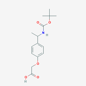 2-[4-(1-{[(Tert-butoxy)carbonyl]amino}ethyl)phenoxy]aceticacid