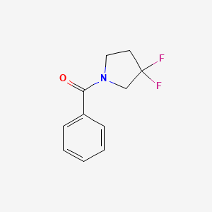 molecular formula C11H11F2NO B13518918 1-Benzoyl-3,3-difluoropyrrolidine 