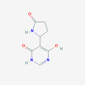 molecular formula C8H9N3O3 B13518939 5-(4,6-Dihydroxypyrimidin-5-yl)pyrrolidin-2-one 