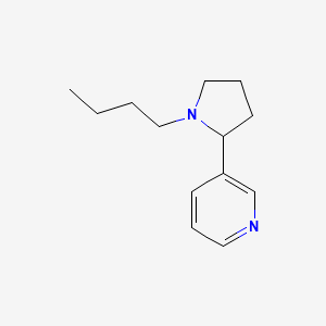 molecular formula C13H20N2 B13518941 3-(1-Butylpyrrolidin-2-yl)pyridine 