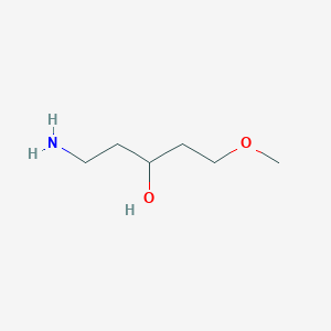 molecular formula C6H15NO2 B13518948 1-Amino-5-methoxypentan-3-ol 