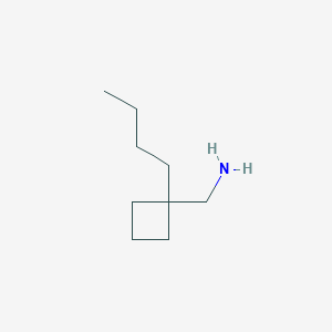 molecular formula C9H19N B13518952 (1-Butylcyclobutyl)methanamine 