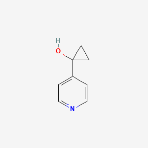 molecular formula C8H9NO B13518971 1-(Pyridin-4-yl)cyclopropan-1-ol 