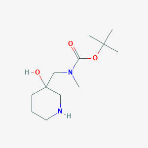 tert-butyl N-[(3-hydroxypiperidin-3-yl)methyl]-N-methylcarbamate