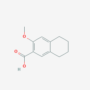 molecular formula C12H14O3 B13518981 3-Methoxy-5,6,7,8-tetrahydronaphthalene-2-carboxylic acid 