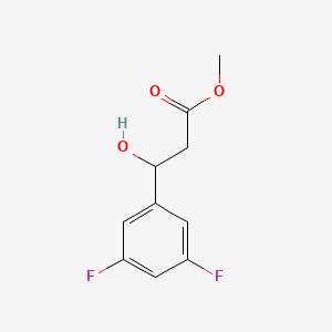 molecular formula C10H10F2O3 B13518987 Methyl 3-(3,5-difluorophenyl)-3-hydroxypropanoate 