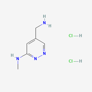 5-(aminomethyl)-N-methylpyridazin-3-amine dihydrochloride