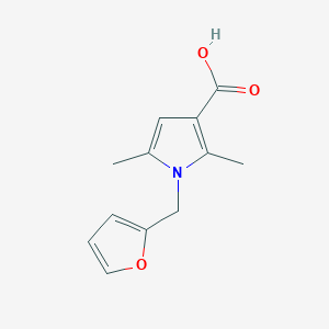molecular formula C12H13NO3 B1351906 1-(2-呋喃甲基)-2,5-二甲基-1H-吡咯-3-羧酸 CAS No. 854357-51-0