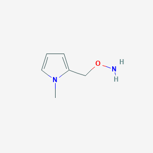 molecular formula C6H10N2O B13519100 1H-Pyrrole, 2-[(aminooxy)methyl]-1-methyl- 