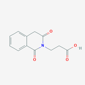 molecular formula C12H11NO4 B1351911 3-(1,3-二氧杂-3,4-二氢异喹啉-2(1H)-基)丙酸 CAS No. 75513-35-8