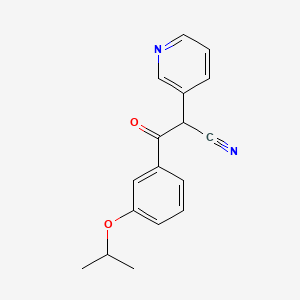 3-Oxo-3-[3-(propan-2-yloxy)phenyl]-2-(pyridin-3-yl)propanenitrile