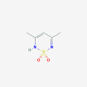 molecular formula C5H8N2O2S B1351919 3,5-二甲基-2H-1,2,6-噻二嗪 1,1-二氧化物 CAS No. 697-44-9