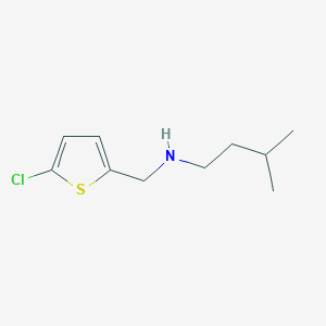 n-((5-Chlorothiophen-2-yl)methyl)-3-methylbutan-1-amine