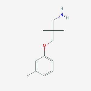 molecular formula C12H19NO B13519271 2,2-Dimethyl-3-(m-tolyloxy)propan-1-amine 