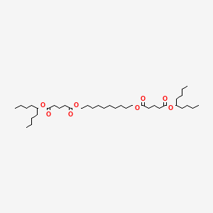 molecular formula C38H70O8 B1351928 Bis(1-butylpentyl)decane-1,10-diyl diglutarate 