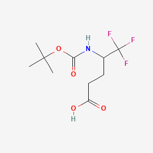 4-{[(Tert-butoxy)carbonyl]amino}-5,5,5-trifluoropentanoicacid