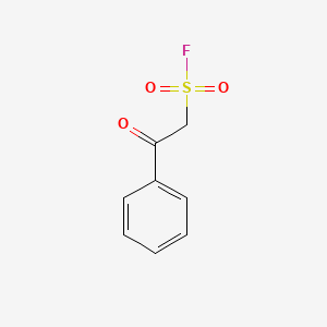 molecular formula C8H7FO3S B13519336 2-Oxo-2-phenylethane-1-sulfonyl fluoride 