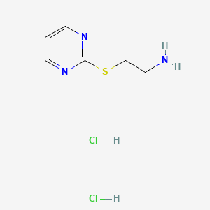 2-(Pyrimidin-2-ylsulfanyl)ethan-1-aminedihydrochloride