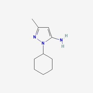 molecular formula C10H17N3 B1351937 1-环己基-3-甲基-1H-吡唑-5-胺 CAS No. 56547-82-1