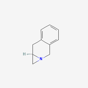 molecular formula C10H11N B13519373 (8aR)-1H,3H,8H,8aH-azirino[1,2-b]isoquinoline 