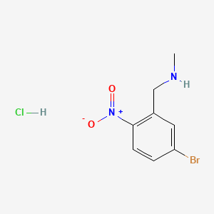 molecular formula C8H10BrClN2O2 B13519392 [(5-Bromo-2-nitrophenyl)methyl](methyl)aminehydrochloride 