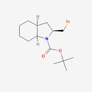 tert-butyl(2S,3aS,7aS)-2-(bromomethyl)-octahydro-1H-indole-1-carboxylate