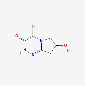 (7S)-7-hydroxy-2H,3H,4H,6H,7H,8H-pyrrolo[2,1-c][1,2,4]triazine-3,4-dione