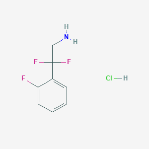 2,2-Difluoro-2-(2-fluorophenyl)ethan-1-aminehydrochloride