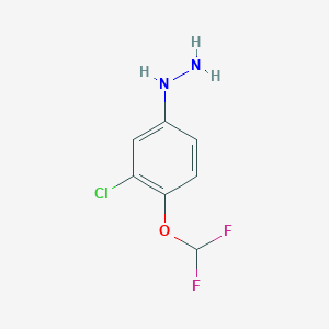 [3-Chloro-4-(difluoromethoxy)phenyl]hydrazine