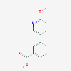 molecular formula C13H11NO3 B1351944 3-(6-甲氧基吡啶-3-基)苯甲酸 CAS No. 863921-57-7