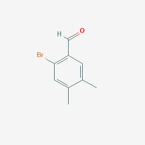 molecular formula C9H9BrO B13519442 2-Bromo-4,5-dimethylbenzaldehyde 