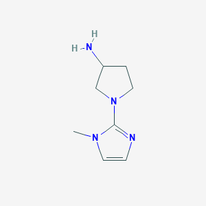 1-(1-Methyl-1h-imidazol-2-yl)pyrrolidin-3-amine