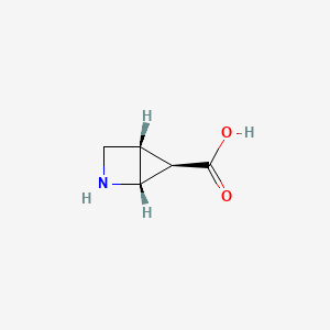 molecular formula C5H7NO2 B13519475 rac-(1R,4S,5R)-2-azabicyclo[2.1.0]pentane-5-carboxylic acid 