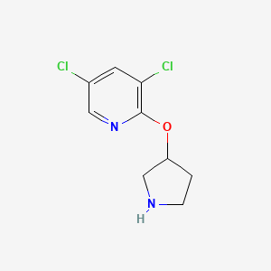 3,5-Dichloro-2-(pyrrolidin-3-yloxy)pyridine