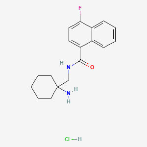 N-[(1-aminocyclohexyl)methyl]-4-fluoronaphthalene-1-carboxamide hydrochloride