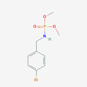 molecular formula C9H13BrNO3P B13519520 [(4-Bromophenyl)methyl](dimethoxyphosphoryl)amine 