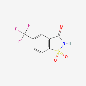 5-(Trifluoromethyl)-2,3-dihydro-1lambda6,2-benzothiazole-1,1,3-trione