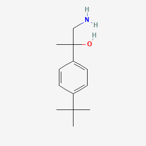 molecular formula C13H21NO B13519557 1-Amino-2-(4-(tert-butyl)phenyl)propan-2-ol 