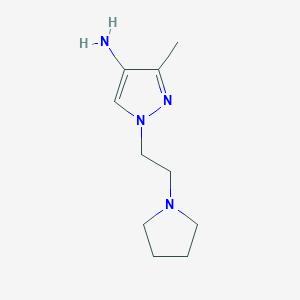 3-Methyl-1-[2-(1-pyrrolidinyl)ethyl]-1H-pyrazol-4-amine