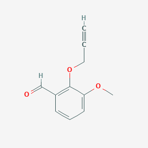 molecular formula C11H10O3 B1351958 3-甲氧基-2-(丙-2-炔-1-氧基)苯甲醛 CAS No. 58758-45-5
