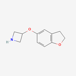 molecular formula C11H13NO2 B13519585 3-((2,3-Dihydrobenzofuran-5-yl)oxy)azetidine 