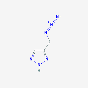 molecular formula C3H4N6 B13519586 5-(azidomethyl)-1H-1,2,3-triazole 